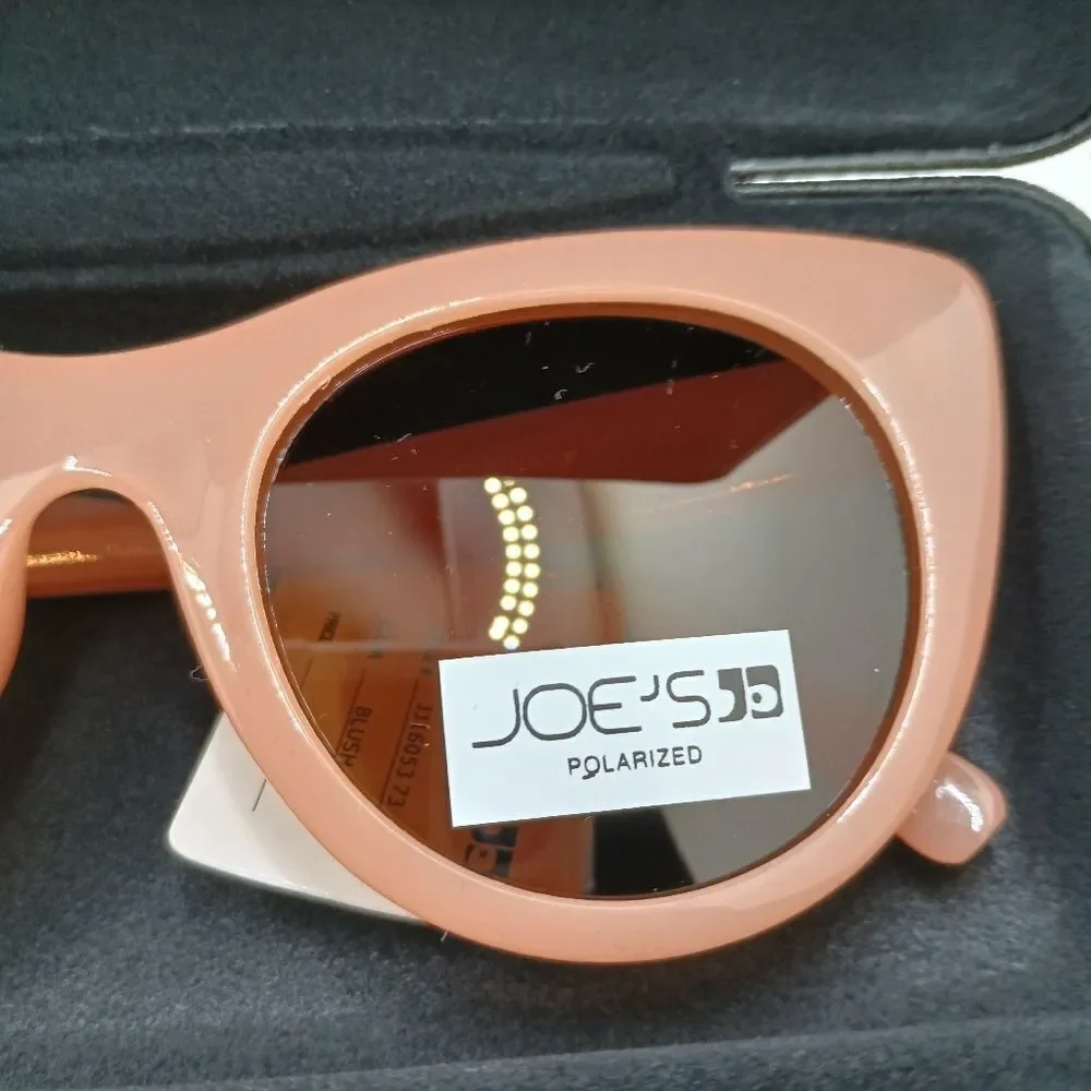Rose Colored Lenses cat eye polarized sunglasses with case